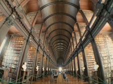 Long Hall in Trinity's library. #LibraryGoals